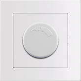 Entac Arnold Εντοιχισμένος Διακόπτης Τοίχου Ρυθμιστής Έντασης Dimmer Max. 200W Λευκός